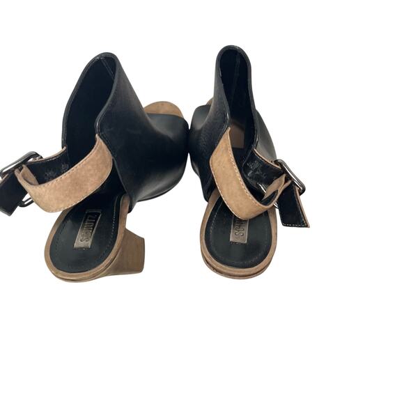 Schutz Quesadilha Yucca Slingback Heels Size 8.5 Black Leather Block Heel - Picture 14 of 16